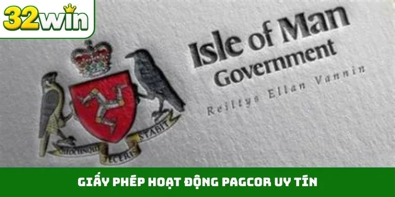 Giấy Phép Hoạt Động Giấy phép hoạt động PAGCOR uy tín
